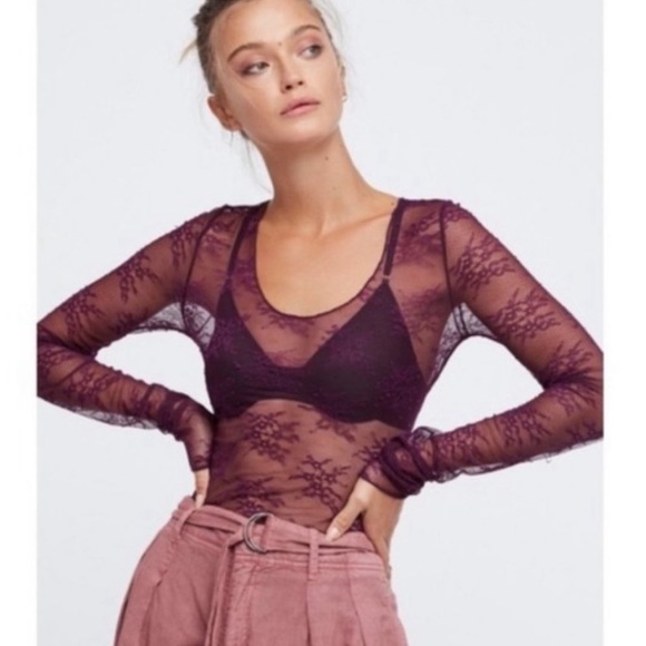Women’s Free People Suzie Lace Layering Top Size S - Picture 2 of 3